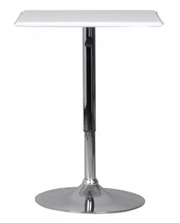 Table De Bar Haute 83 - 104 Cm Table De Bistro Réglable En Hauteur Carré