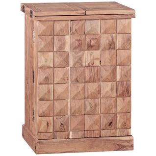 Bar De Maison Bois Massif 65x91x50 Cm Bar Vin Pliable Meuble Spiritueux
