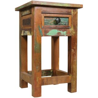 Table D'appoint Bois Massif 30x50x30 Cm Bout De Canapé Table De Téléphone