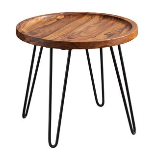 Table Basse 45x40x45 Cm Table De Salon Sheesham Table Basse Ronde