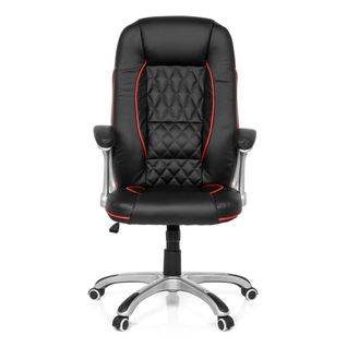 Fauteuil Gamer Relax Ab100 Simili Noir/rouge Accoudoirs Fournis, Surface Toucher Doux "softpad"