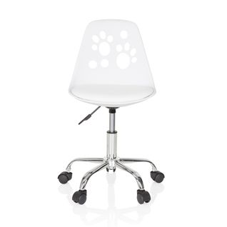 Chaise Pivotante Pour Des Enfants Fancy I Simili Blanc Sans Accoudoirs