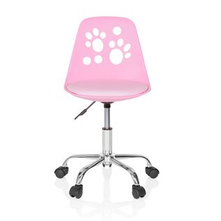 Chaise Pivotante Pour Des Enfants Fancy I Simili Rose Sans Accoudoirs
