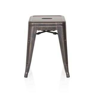 Tabouret De Bistrot Vantaggio Métal Noir/or Sans Accoudoirs