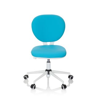 Chaise Pivotante Pour Enfants Kid Vivo Turquoise Tissu Sans Accoudoirs
