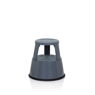 Tabouret Marchepied Tio-m Ii Métal, Plastique Gris Foncé