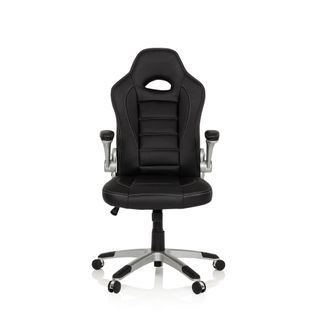 Fauteuil Gamer Game Sport Simili Noir Accoudoirs Fournis, Surface Toucher Doux "softpad"