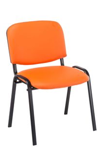 Chaise Visiteur Ken Similicuir Orange