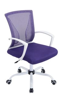 Fauteuil De Bureau Tracy Violet/blanc