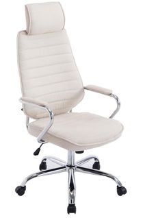 Fauteuil De Bureau Rako Tissu Beige