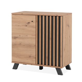 Buffet 2 Portes Coloris Chêne/anthracite Medan