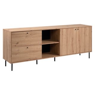 Meuble TV LUGANO Imitation chêne