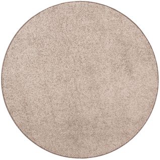 Tapis à Poils Longs Mona Rond 200cm Taupe