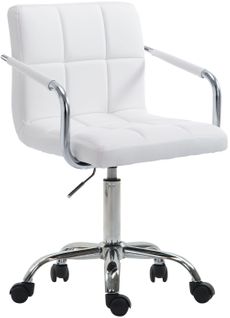 Fauteuil De Bureau Lucy V2 En Similicuir Blanc