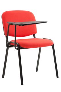 Chaise Ken En Tissu Avec Tablette Rabattable Rouge