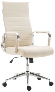 Fauteuil De Bureau Kolumbus Tissu Crème