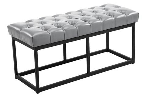Banquette Amun B Similicuir Gris/100 Cm