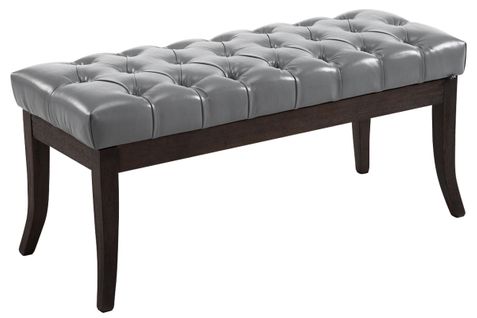 Banc Ramses Similicuir Antique Sombre Gris/100 Cm