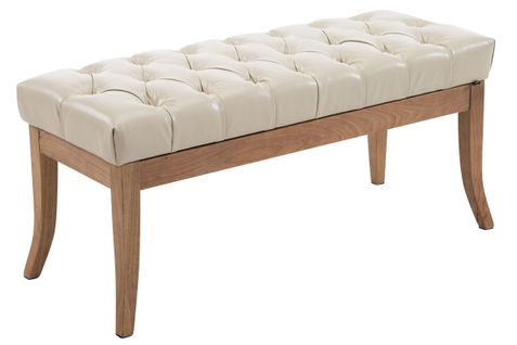 Banc Ramses Similicuir Antique Clair Crème/100 Cm