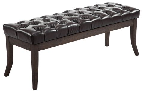 Banc Ramses Similicuir Antique Sombre Marron/150 Cm