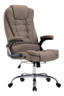 Fauteuil De Chef Thor En Tissu Taupe