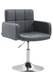Fauteuil Lounge Los Angeles Similicuir Gris