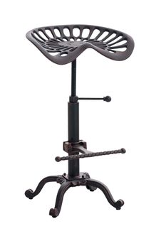 Tabouret De Bar Butch Au Style Industriel Bronze
