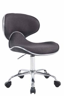 Tabouret De Travail Las Vegas V2 En Tissu Gris Foncé