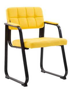 Chaise De Visiteur Canada B Similicuir Jaune
