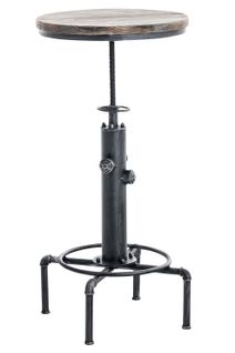 Table Ronde Lumos Ø 50 Cm Argent Antique