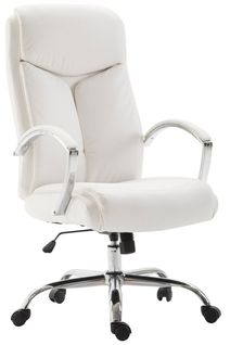 Fauteuil De Bureau Xl Vaud Similicuir Blanc