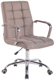 Fauteuil De Bureau Deli Tissu Taupe