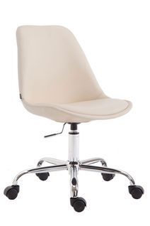 Chaise De Bureau Toulouse Similicuir Crème