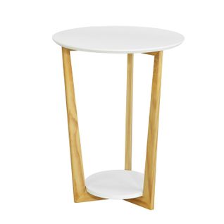 Table Basse Ronde Guéridon Table D'appoint Table Café - 3 Pieds, Fbt52-wn