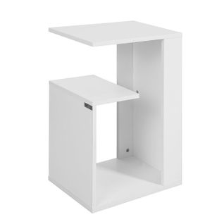 Table D'appoint Bout De Canapé Table Café Porte Magasine Porte Revues – Blanc, Fbt69-w