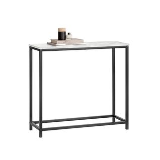 Table Console Table D'appoint Bout De Canapé Table D’entrée Effet Marbre Cadre, Fsb29-sch