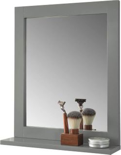 Miroir Mural Meuble Salle De Bain Avec 1 Étage Plateau, Frg129-sg