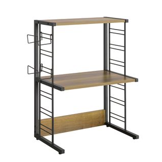 Étagères Micro-ondes De Cuisine Support Étagère De Cuisine Étagère à Micro-ondes 2 Niveaux, Kcr08-pf