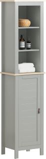 Meuble Colonne De Salle De Bain Armoire Haute Étagère De Rangement 39x30x169cm, BZr68-hg