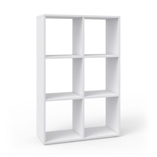 Meuble De Rangement Cube Karree, Blanc, 72x107.8cm