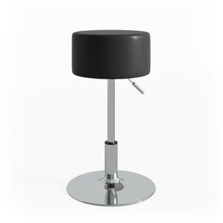 Tabouret Design 28610 Noir 33.5x67cm Pour Table De Maquillage