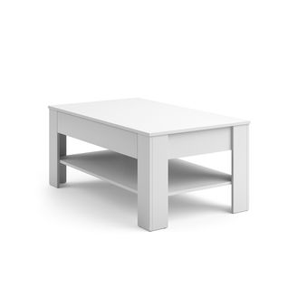 Table Basse Milan, Blanc, 92.2x48cm