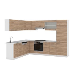 Cuisine En Angle R-line 29692 Sonoma 287x60cm , Pt Marbre