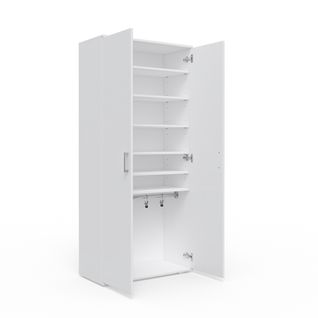 Armoire à Chaussures Torge 34671 Blanc 80x178cm