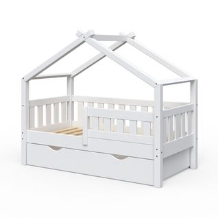 Lit Cabane Design 33269 Blanc 70x140 Cm Avec Tiroir