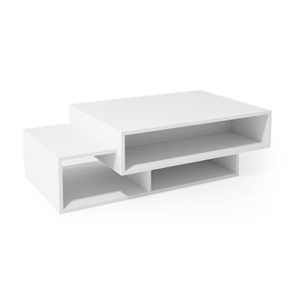 Table Basse Bari, Blanc, 105x60cm
