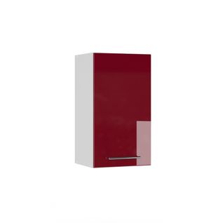 Elément Haut De Cuisine Fame-line 34791 Rouge Bordeaux Haute Brillance 40cm