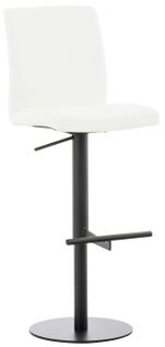 Tabouret De Bar Cadiz En Similicuir Blanc /noir