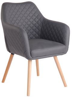 Chaise De Salle À Manger Gent Similicuir Gris/nature