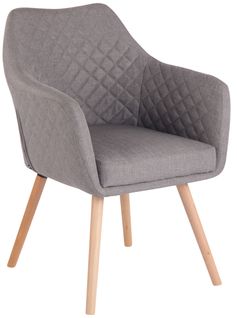 Chaise De Salle À Manger Gent Tissu Gris/nature